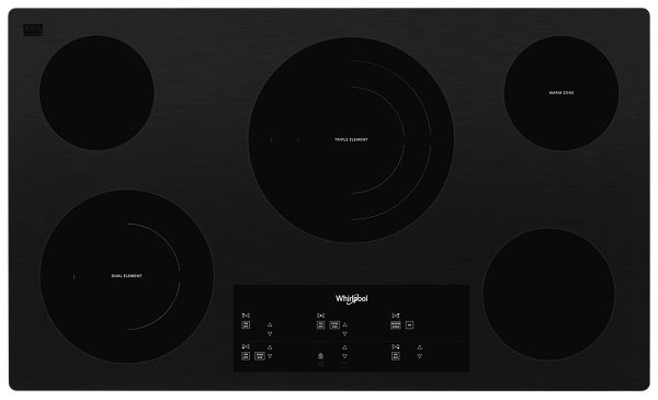 36-inch Electric Ceramic Glass Cooktop with Triple Radiant Element