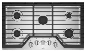 Whirlpool 36 in. 5-Burner Electric Cooktop with Simmer Burner - Black