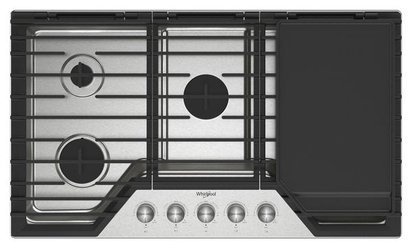 36-inch Gas Cooktop with 2-in-1 Hinged Grate to Griddle