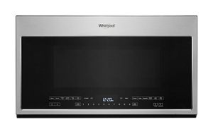 Fingerprint Resistant Stainless Steel 2 1 Cu Ft Over The Range Microwave With Steam Cooking Wmh54521jz Whirlpool