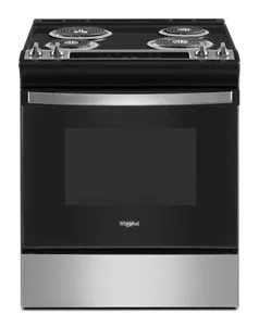 Whirlpool WFE500M4HS 24-Inch Freestanding Electric Range with Upswept