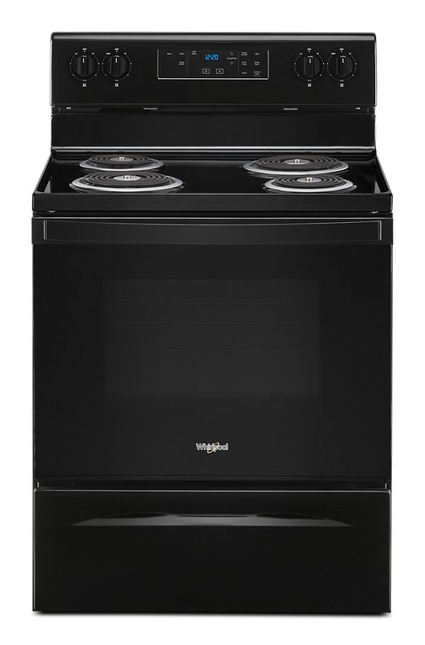 Whirlpool® Electric Range With Keep Warm Setting In Black , 4.8 Cu. Ft. , WFC315S0JB