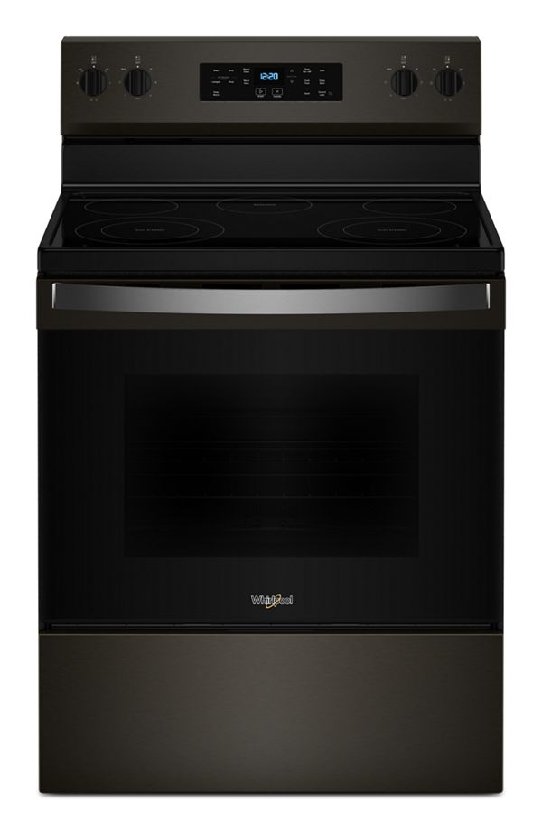 Whirlpool� 30 in. Electric Range with Steam Clean in Black | 30 in. | WFES3330RV