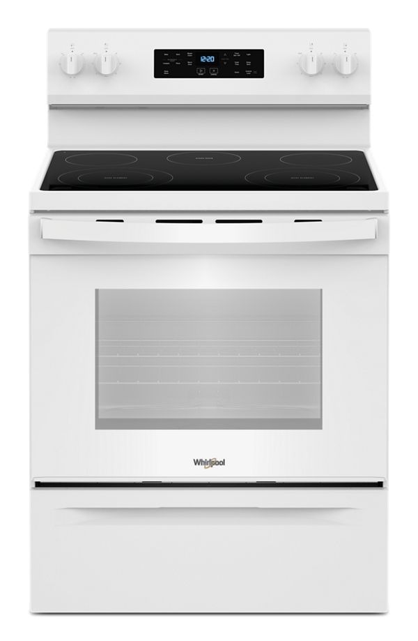 Whirlpool® 30 In. Electric Range With Steam Clean In White , 30 In.