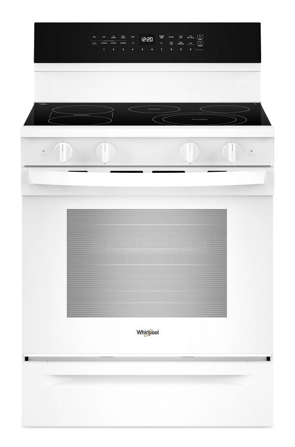 Whirlpool® 30 In. Electric Smart Range With Air Cooking Technology, No Preheat Air Fry, High Speed Preheat Oven, WipeClean™ Coating, And