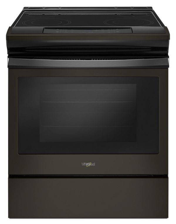 4.8 cu. ft. guided Electric Front Control Range with the easy-wipe ceramic glass cooktop