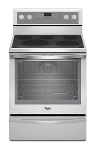 White Ice Whirlpool 6 4 Cu Ft Freestanding Electric Range With