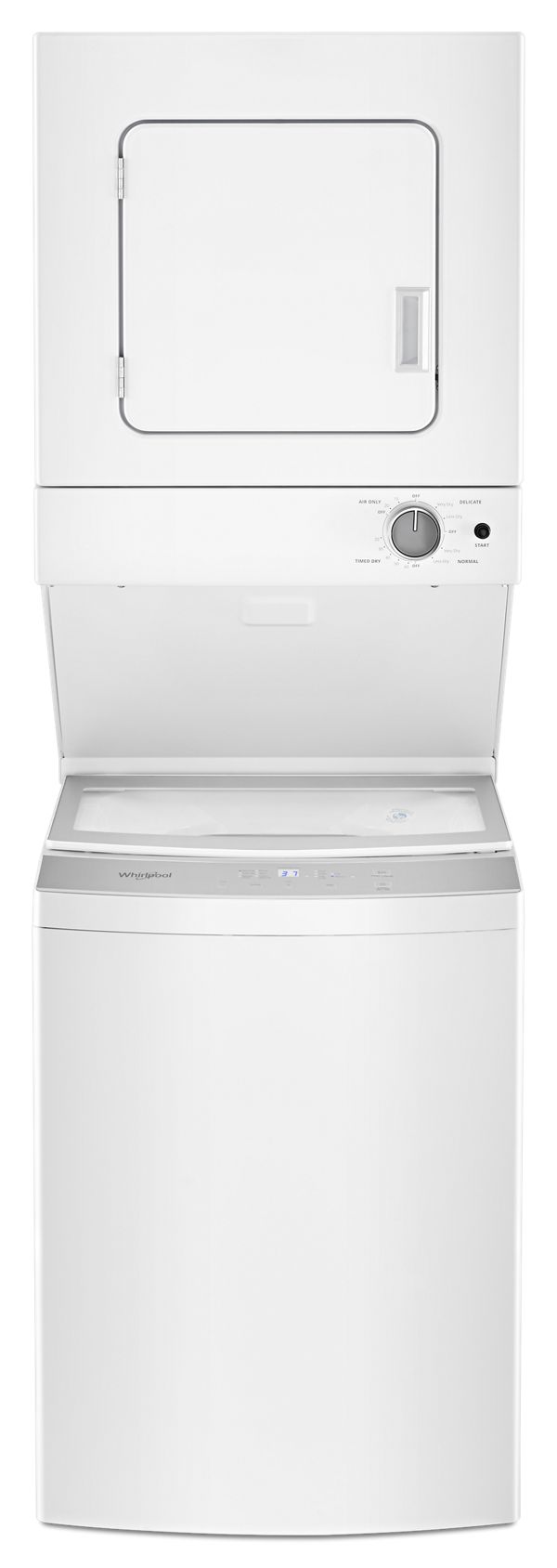 1.6 cu.ft Electric Stacked Laundry Center 6 Wash cycles and AutoDry™