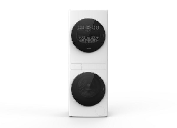 24-in Compact ENERGY STAR® Certified Ventless Heat Pump Laundry Tower with 3.2-cu ft Washer and Electric 4.3-cu ft Dryer