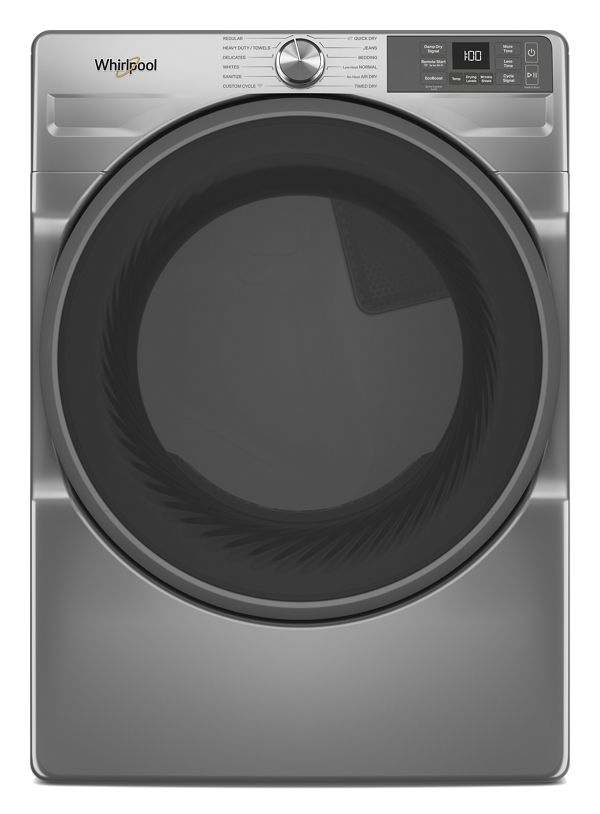 Whirlpool Smart Front Load ENERGY STAR® Electric Dryer With Wrinkle Shield™ Option In Radiant Silver , 7.4 Cu. Ft. , WED5720RR