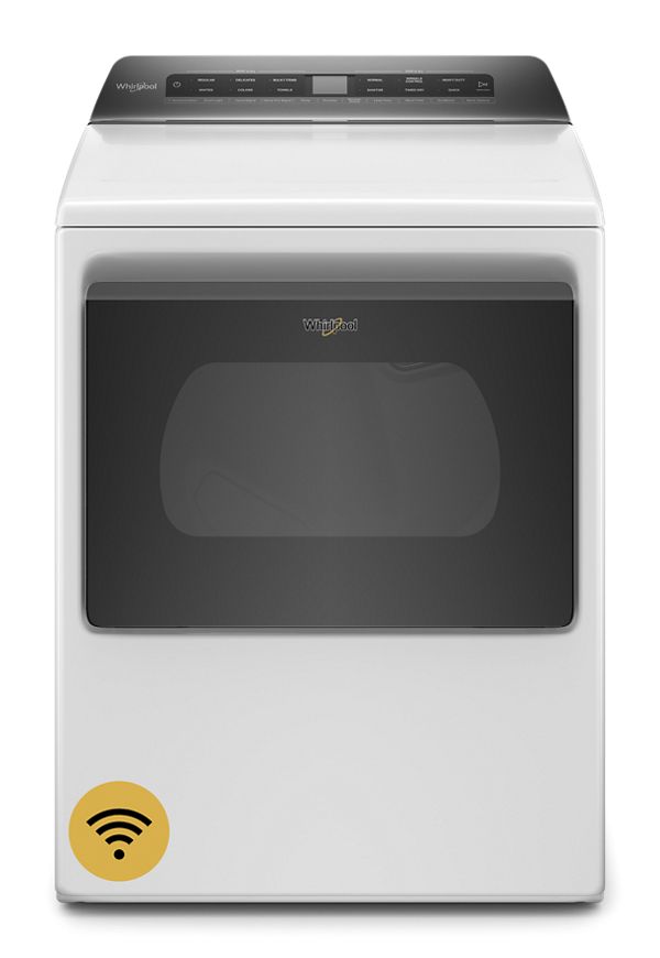 Whirlpool Smart Top Load Electric Dryer. in White 7.4 cu. ft.