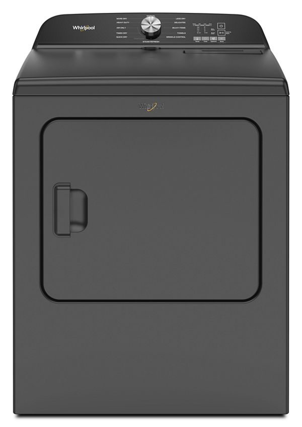 Whirlpool® Top Load Electric Dryer With Moisture Sensor In Volcano Black , 7.0 Cu. Ft. , WED6150PB