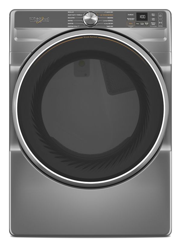 Whirlpool Smart Front Load ENERGY STAR® Electric Dryer With Steam Capabilities In Radiant Silver , 7.4 Cu. Ft.