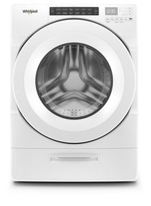 White 4 5 Cu Ft Closet Depth Front Load Washer With Load Go Dispenser Wfw5620hw Whirlpool