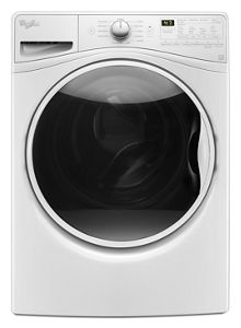 White 4 5 Cu Ft Front Load Washer With Colorlast 11 Cycles
