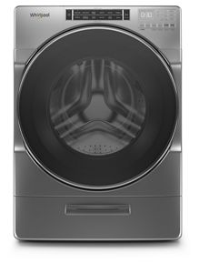 Chrome Shadow 5 0 Cu Ft Front Load Washer With Load Go Xl