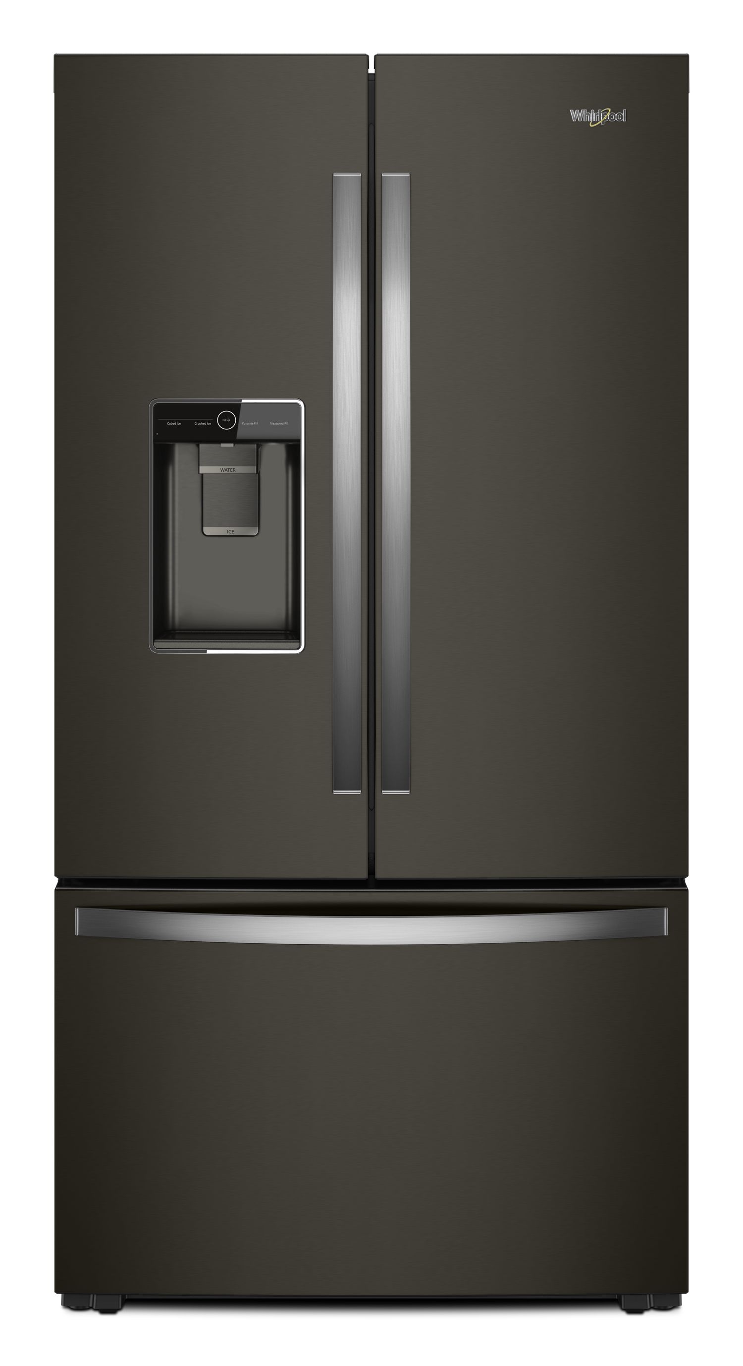 Whirlpool 36 in. Wide Counter Depth French Door Refrigerator in Black 36 in.