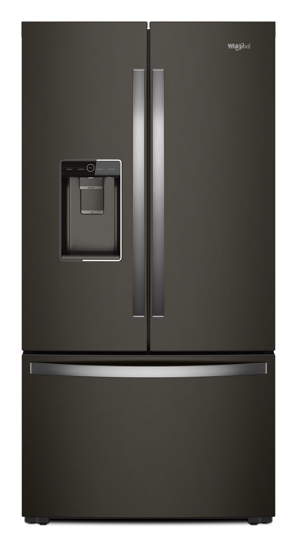 Whirlpool® 36 In. Wide Counter Depth French Door Refrigerator In Stainless Steel W/Black , 36 In.