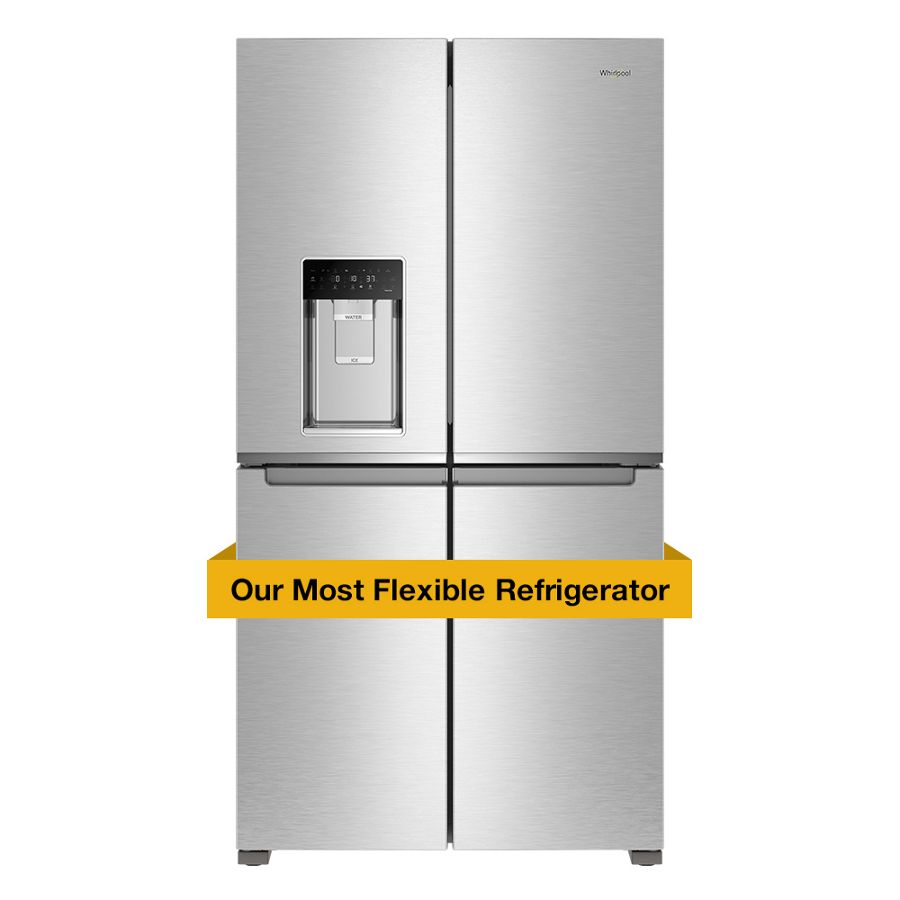 Whirlpool 36-Inch Counter Depth 4 Door Refrigerator with Ice Maker in Door Fingerprint Resistant Stainless Steel WRQC7836RZ Picture 1
