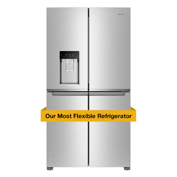 Whirlpool® 36 In. Counter Depth 4 Door Refrigerator With Ice Maker In Door In Stainless Steel , 36 In. , WRQC7836RZ