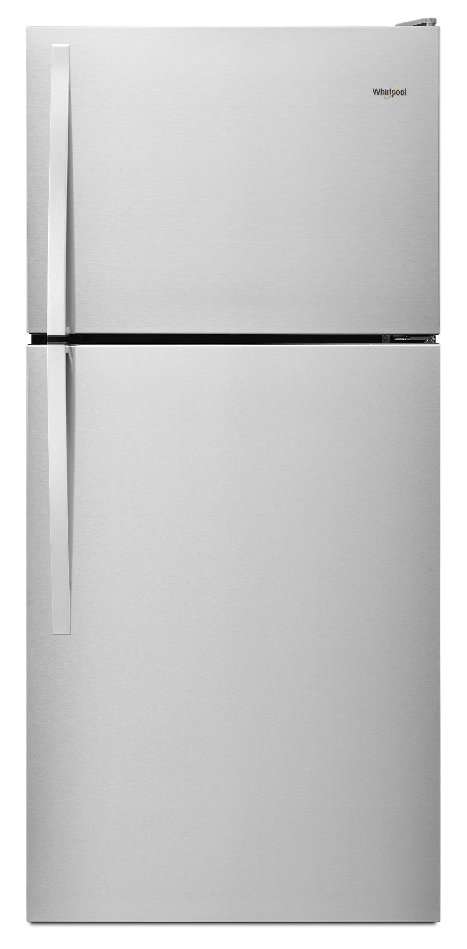 Whirlpool 30 in. Wide Top Freezer Refrigerator in Stainless Steel 18 cu. ft. WRT318FZDM