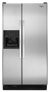 25 cu. ft. Side-by-Side Refrigerator with Full-Width Adjustable Slide-Out SpillGuard™ Glass Shelves