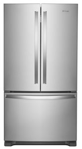 Fingerprint Resistant Stainless Steel 36 Inch Wide French Door Refrigerator With Water Dispenser 25 Cu Ft Wrf535swhz Whirlpool