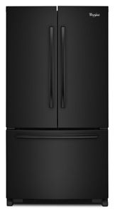 Black 36 Inch Wide Counter Depth French Door Refrigerator With