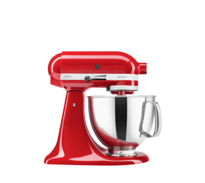 Red KitchenAid brand Mini Stand Mixer